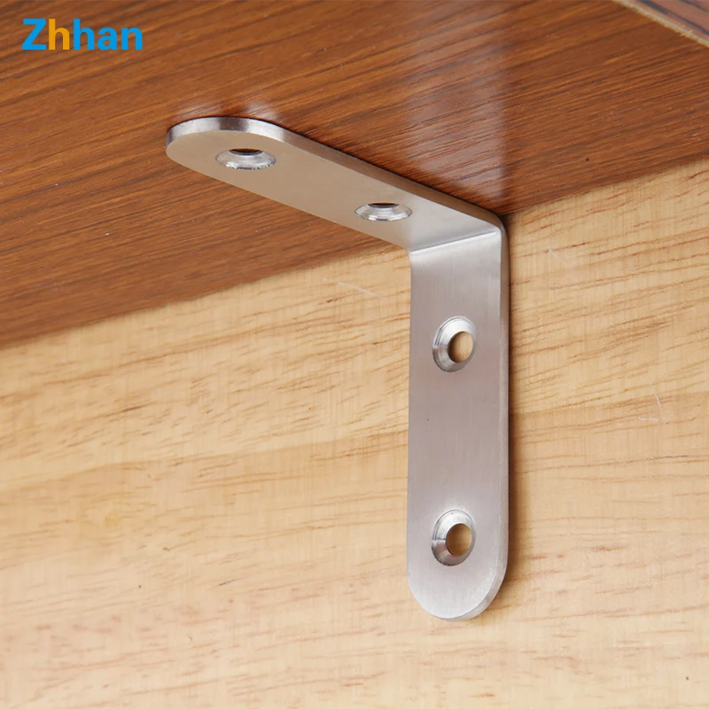 50x50mm Stainless steel 90 degree L -shaped connecting piece steel reinforced corner brackets
