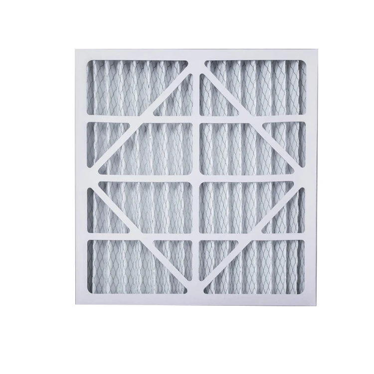 Customized Merv 8 Pleated Cardboard Frame Furnace Air Filter for air conditioner