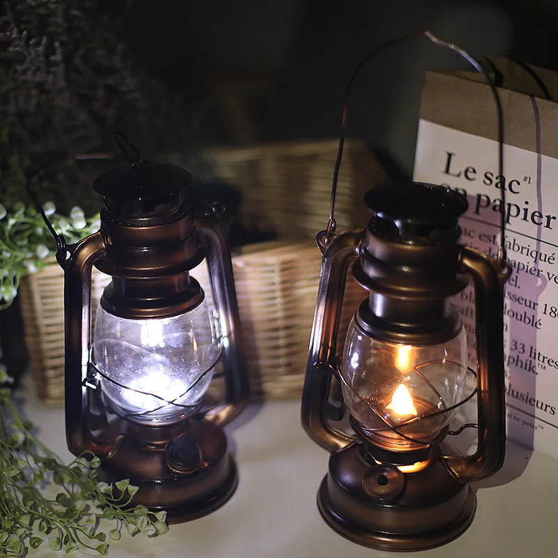 Vintage Rustic Accent Kerosene Dietz Electric Lantern Oil Lamp