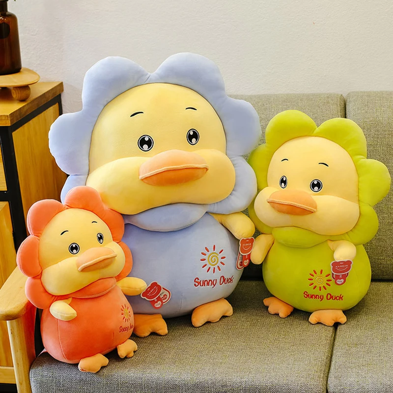 Hot Selling Custom Soft Plushie Cute Sun Duck Plush Doll Toy Stuffed Animal For Gifts