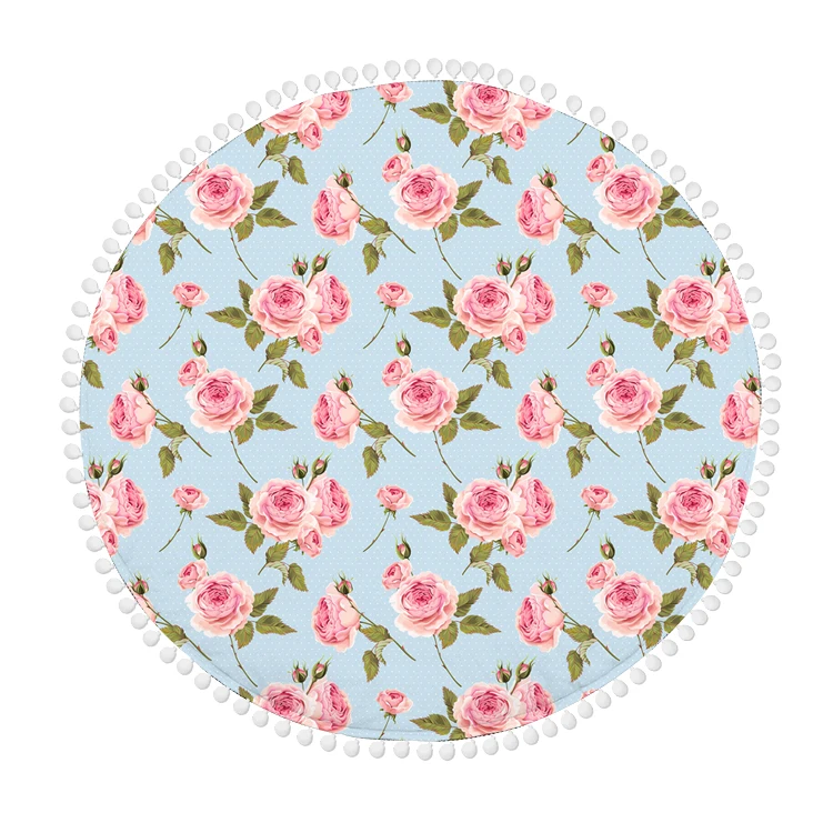 
Round Non Toxic Activity Gym Yoga Children Baby Play Mats Cushion Pads 