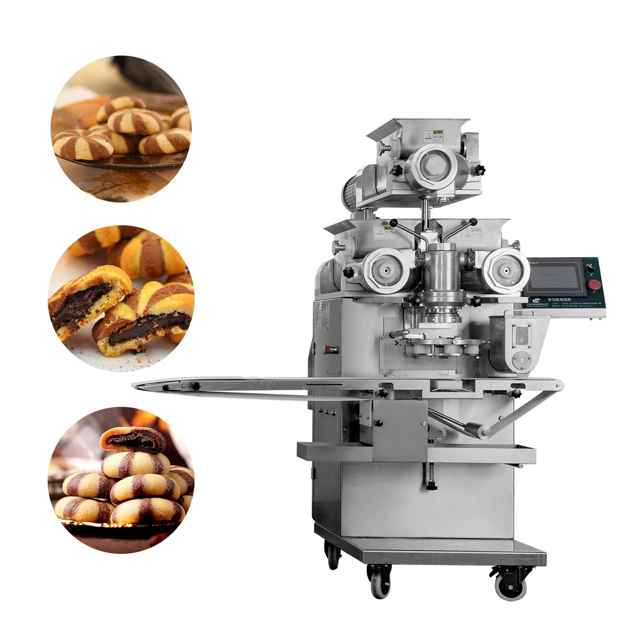 2024 Automatic Biscuit Cookie Machine Double Color Three Color Cookie Making Machine