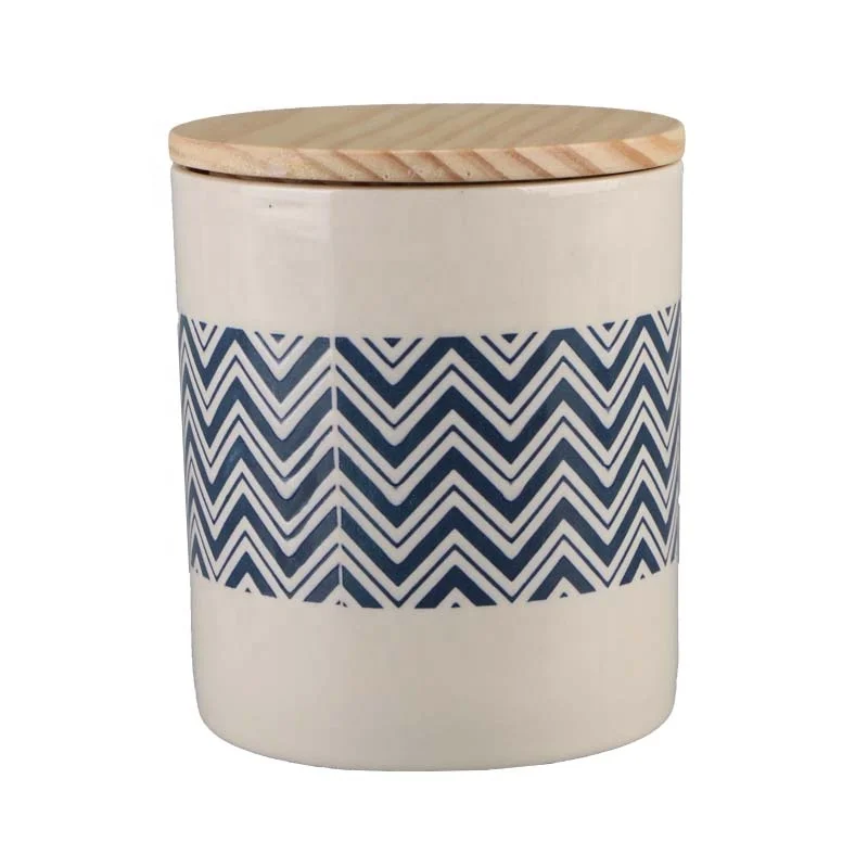 Лидер продаж, недорогой контейнер для кофе, зерен, конфет, сахара, чайная банка, керамическая банка для хранения еды с деревянной резной крышкой E034