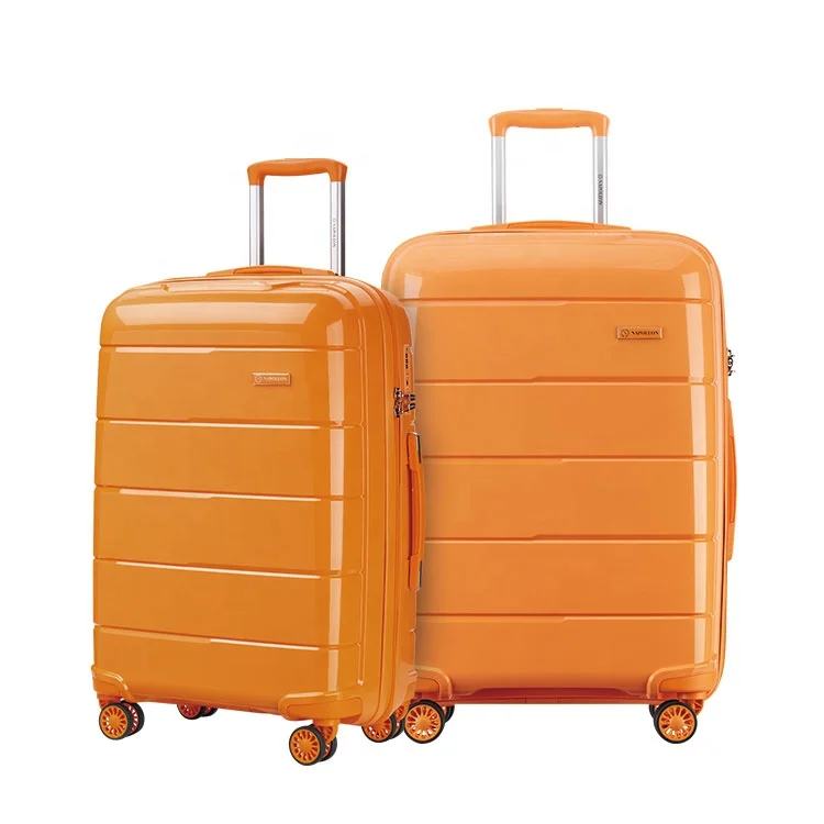 Quality Supplier OEM/ODM Custom 3 pcs 4pcs PP Trolley Bag USB Charge Smart Luggage Set