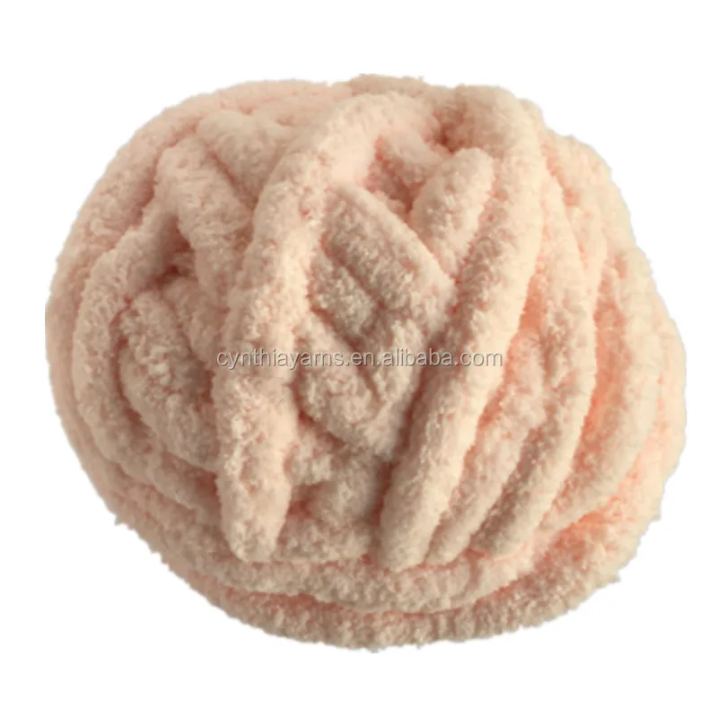 Factory direct selling hot wholesale soft yarn crochetfake for hand knitting ball super soft faux fur polyester yarn