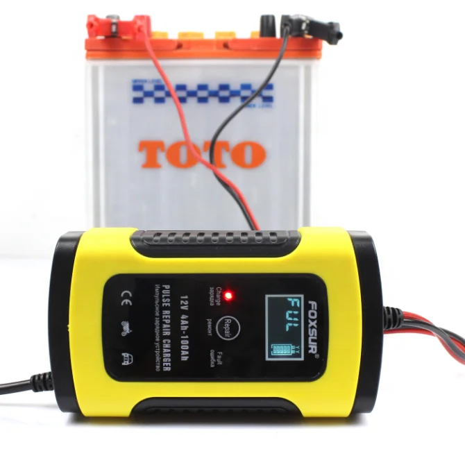 12V 6A Влажная и сухая свинцово-кислотная батарея зарядное устройство цифровой ЖК-дисплей полный автоматическое для автомобильного аккумулятора мощность импульса ремонт зарядные