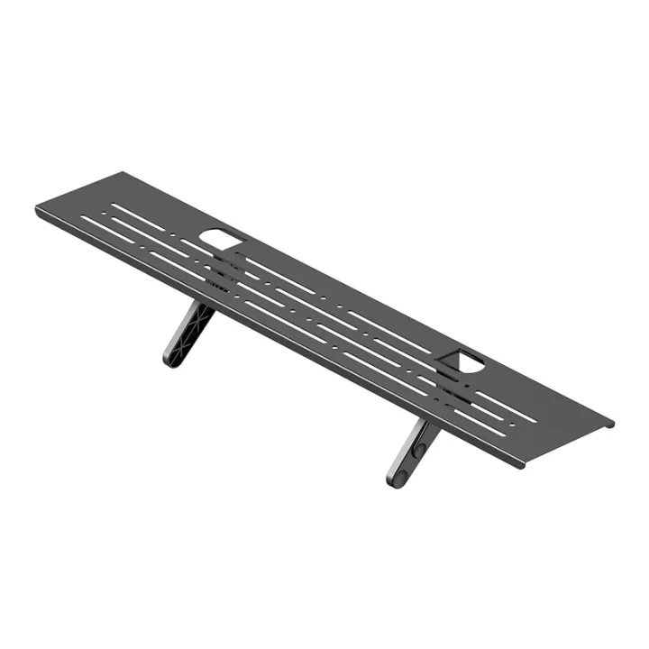 Black Metal 24 36 inch Extra Long Set Top Box Screen Shelf Steel Monitor TV Top Shelf