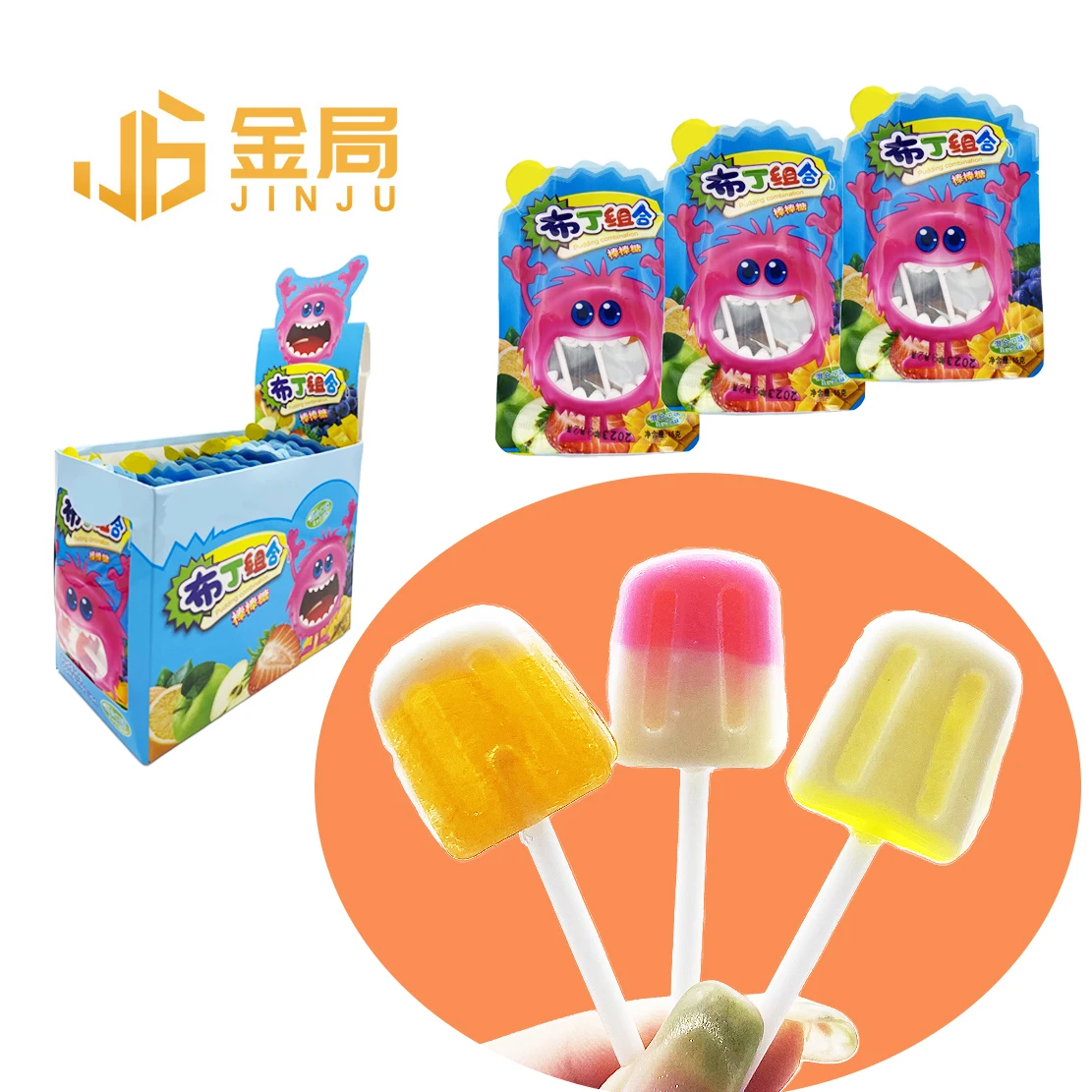 Hot Selling Chinese Lollypop Candy caramelos al por mayor Multi-Flavor Mini Lollipop Piruleta halal candy