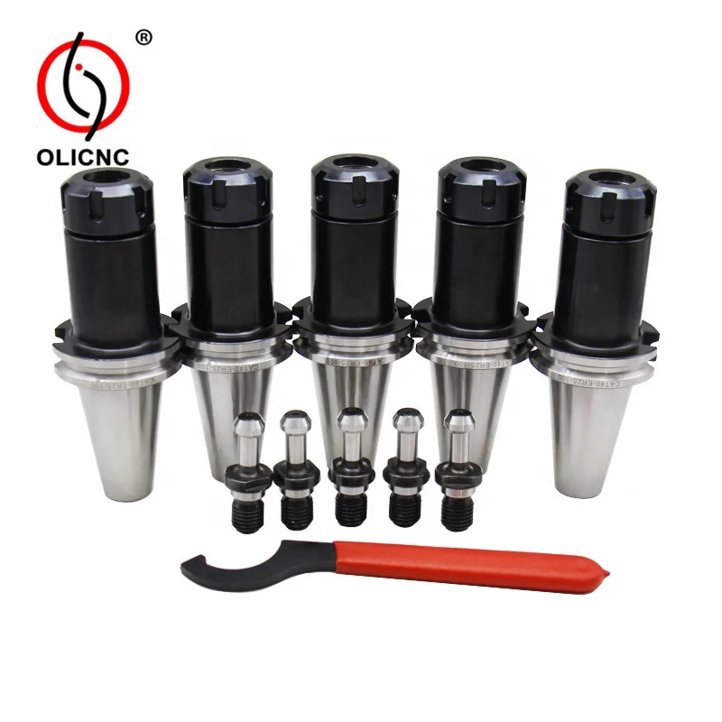 5pcs CAT40 Type High-speed & Fine-balanced Tool Holders  CAT40-ER32 Collet Chuck set for CNC