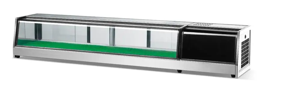 304 Stainless Steel Single Temperature Salad Bar Pizza Prep Counter Top Display Fridge Refrigeration Equipment Chiller Freezer