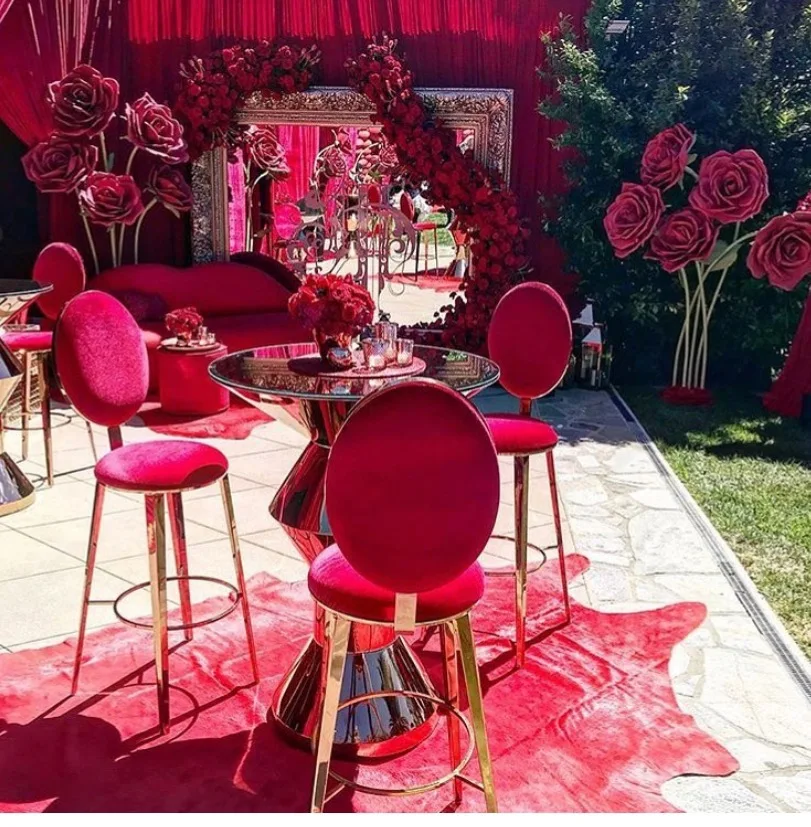 Foshan Cheap Wholesale Factory Price Modern Bar Furniture Stainless Steel Bar Tables And Chair