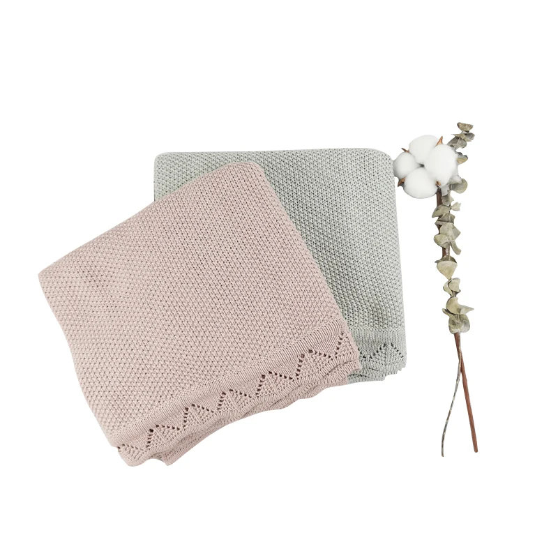 Newborn Swaddle Wrap Super Soft Toddler Stroller Sofa Bedding Sleeping Covers Handmade Crochet Baby Blanket