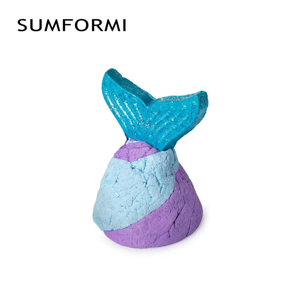 ODM/OEM Private Label Colorful Cake Bubble Bath Gift Set Fizzy Vegan soap Cute Kids Bath Bombs