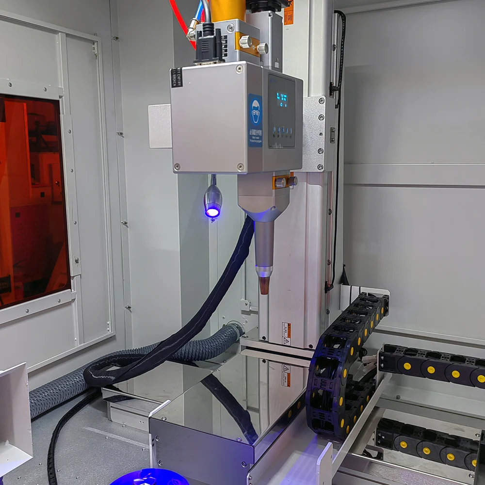 KEYILASER 1000W Laser Welder Continuous EDMA704 CNC Enclosed Automatic Laser Welding Machine For Stainless Steel