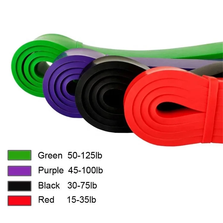 Customized Logo Colors Latex TPE Gym Fitness Pull Up Power Assist Resistance Band set