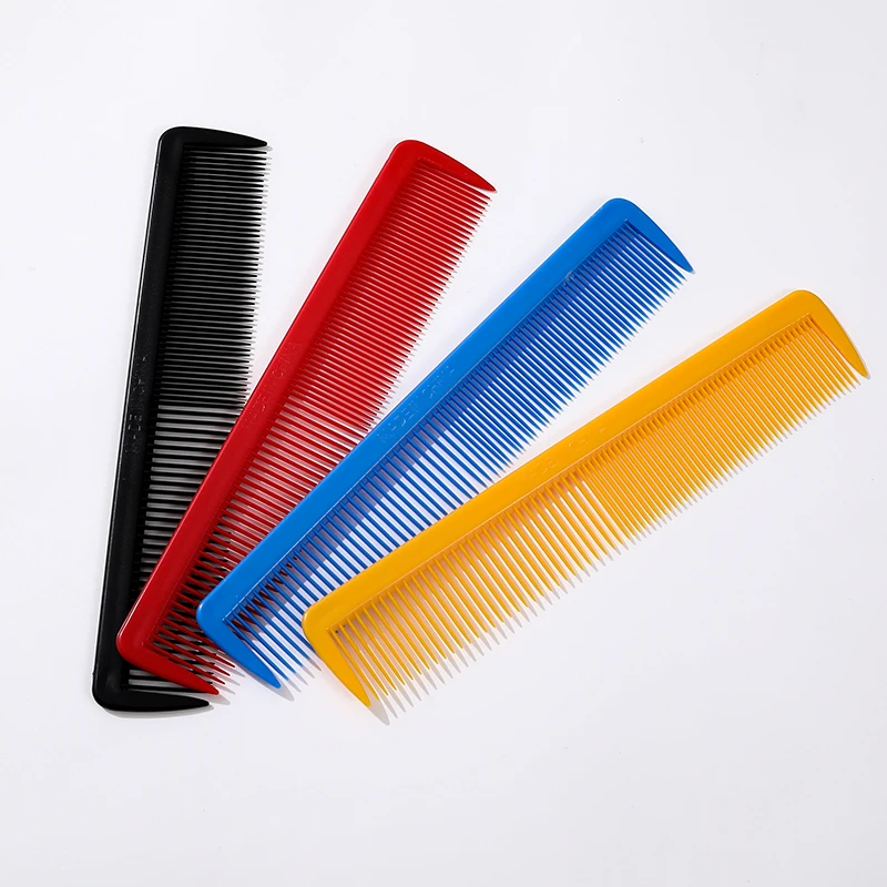 High Quality Plastic Comb Brush for Salon Designer Hair Comb Bamboo China Style Handle double tooth comb