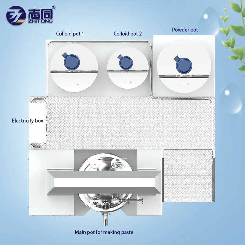 ZhiTong 500L Stainless Steel Vacuum Paste Making Machine, Toothpaste Mixer, for Shower gel Shampoo Soap Washing powder slurry