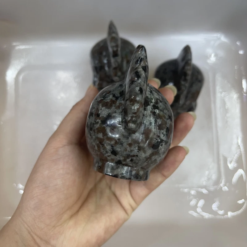 
Wholesale natural stone gem Hand Carved crystal skulls flame stone quartz skulls Head Skulls For Decoration 