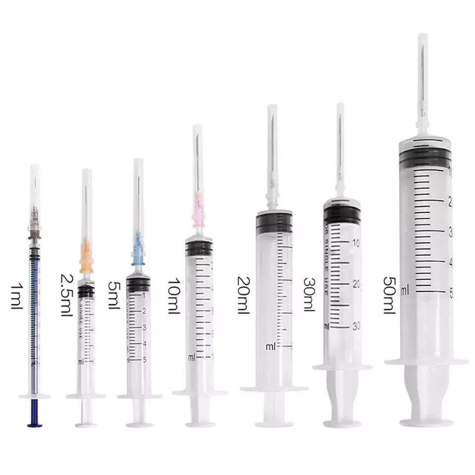 Factory CE ISO13485 Disposable Syringe 20ml syringe 20cc syringe needle 18G