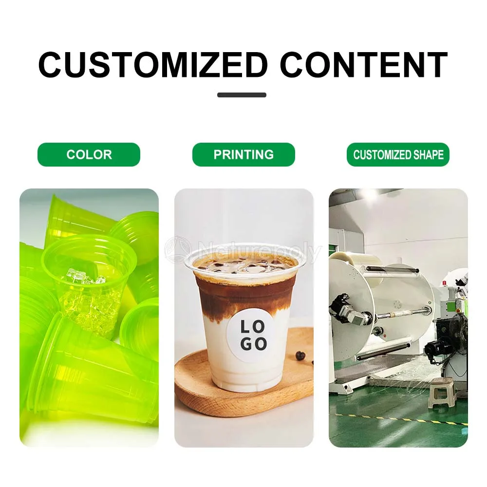 Wholesale Disposable Plastic Cups for Juice Coffee Milk Tea Coke from Chinese Factory Single Wall Cold Drink Packaging Cups