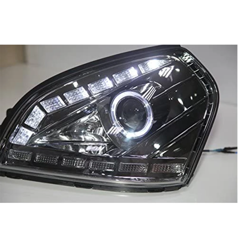 For Hyundai Tucson 2004-2008 year LED angel eyes lights black housing JY