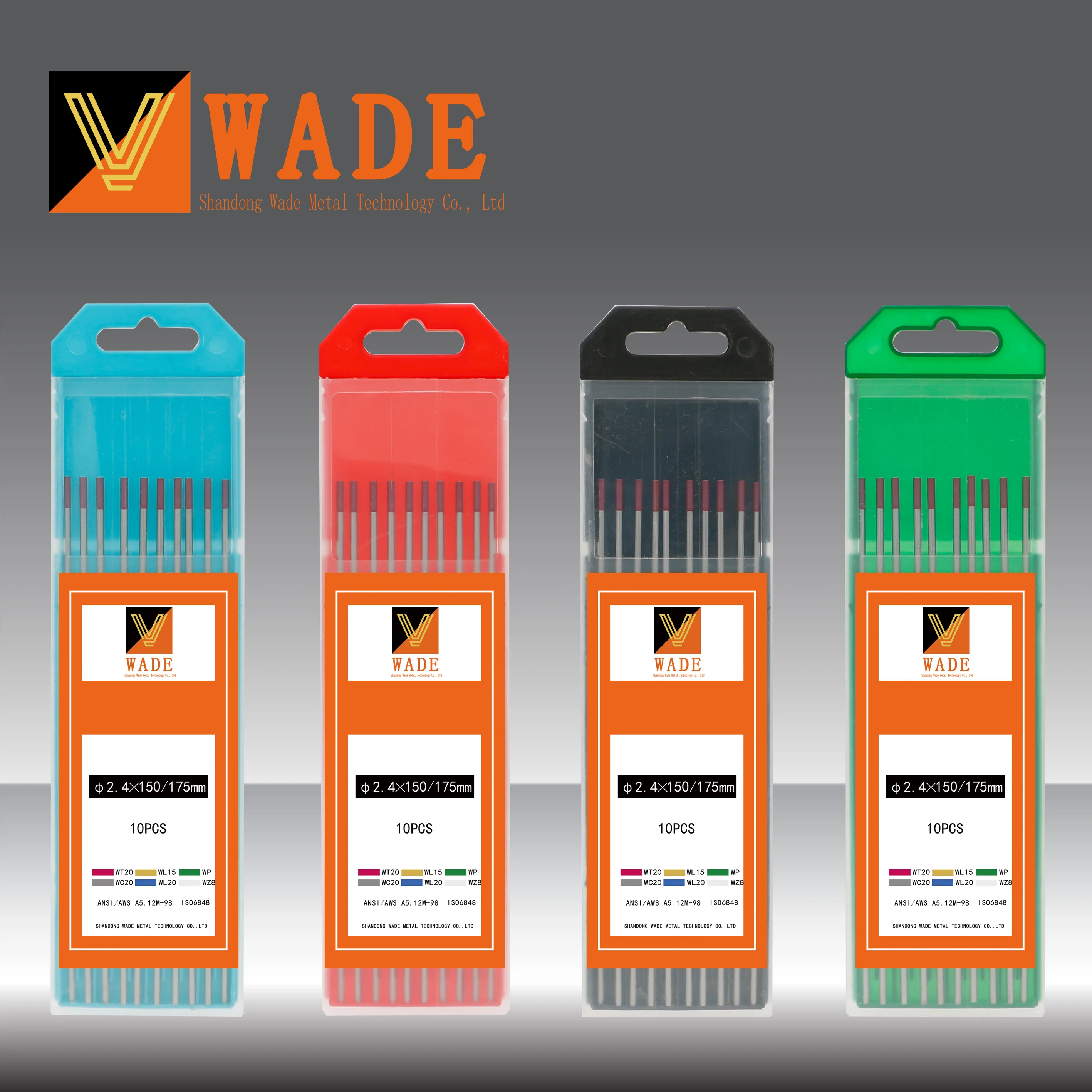 
WT20 red Tungsten electrode for TIG welding 