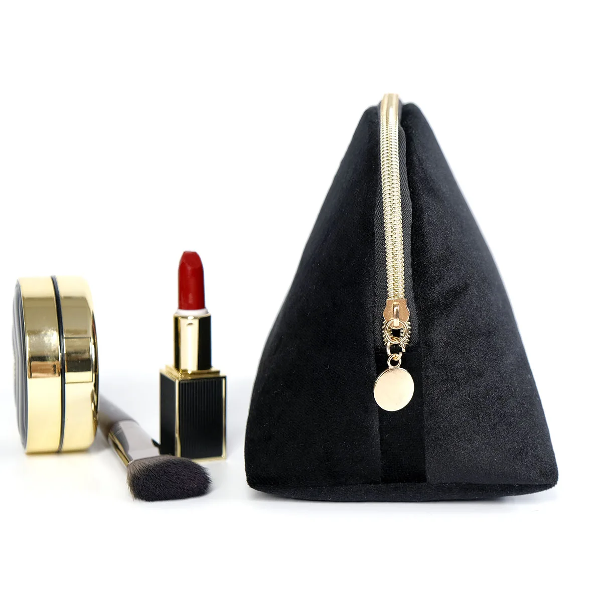 New Girls Velvet Organizer Cosmetic Bag Vintage Toiletry Bag Women Luxury Velvet Travel Makeup Bag Lipstick Pouch Beauty Case