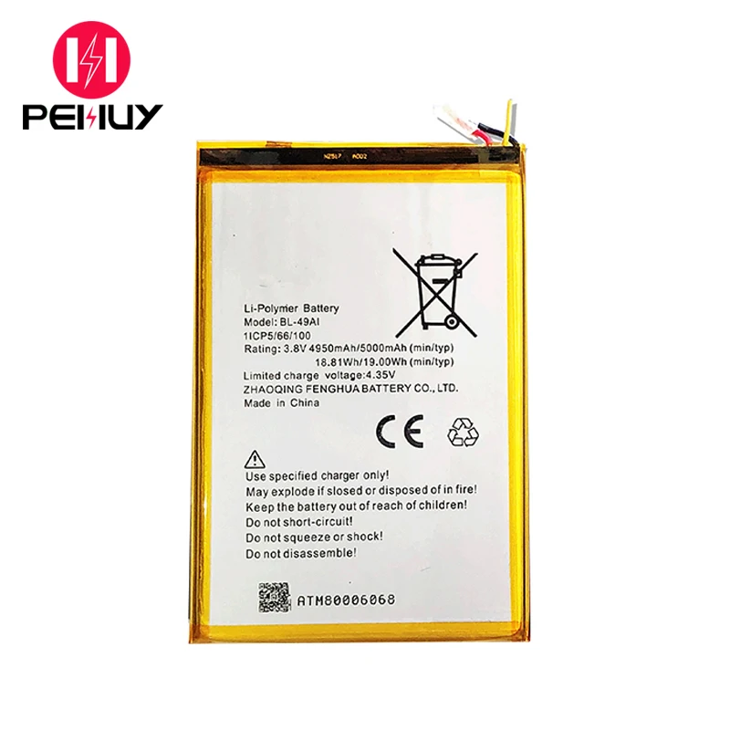 New replacement Battery BL-49AI 4950mAh 3.8v lithium ion li-polymer battery for  itel 1556