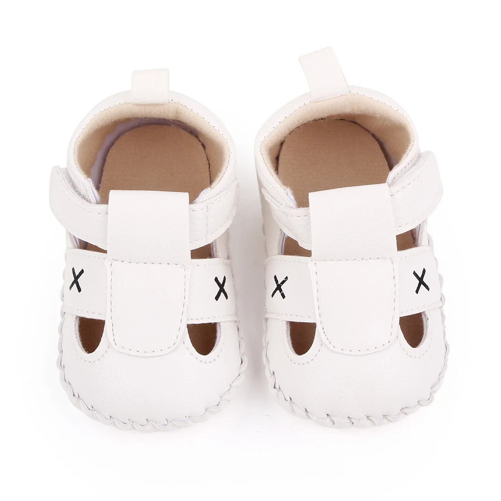 Summer Baby Girls Boys Sandals Genuine Leather Soft Bottom 0-6-12 Month Baby First Walkers Shoes