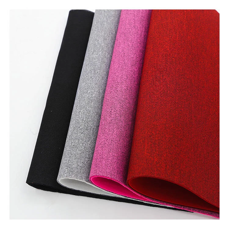 Customized material 100% polyester sports shoe making materials scuba knit fabrics