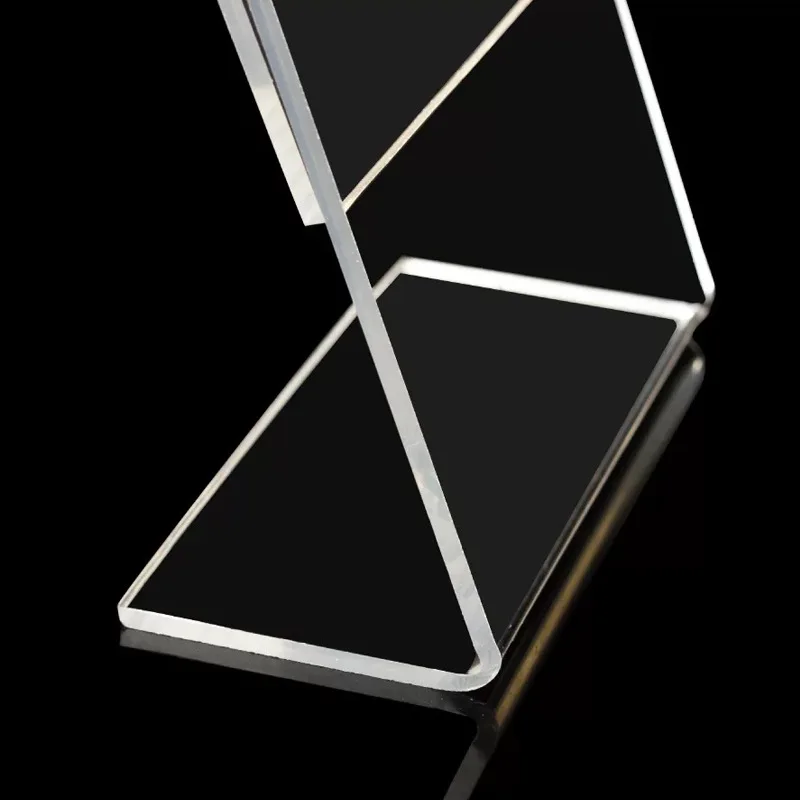 High Quality Acrylic Sign Holder Flyer Document Paper Display Stand clear Frame Table Sign Holder