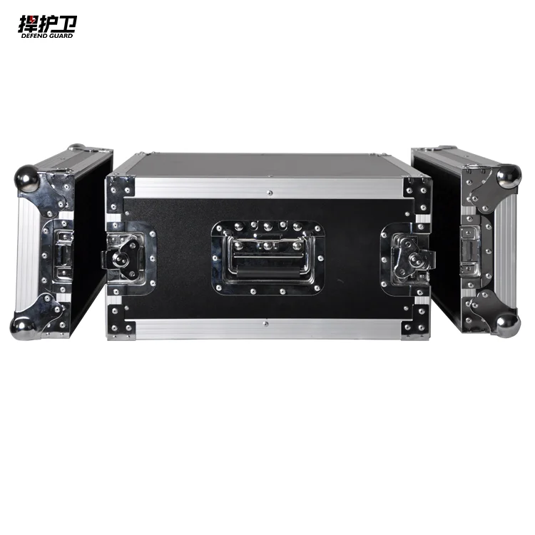 New Black color Good protection 4u flight cases for Audio equipment space case equipment case