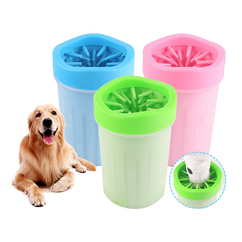 Soft Silicone Foot Washer Cup Portable Dog Foot Washer Cup Automatic Cleaning Tool Pet Paw Cleaner