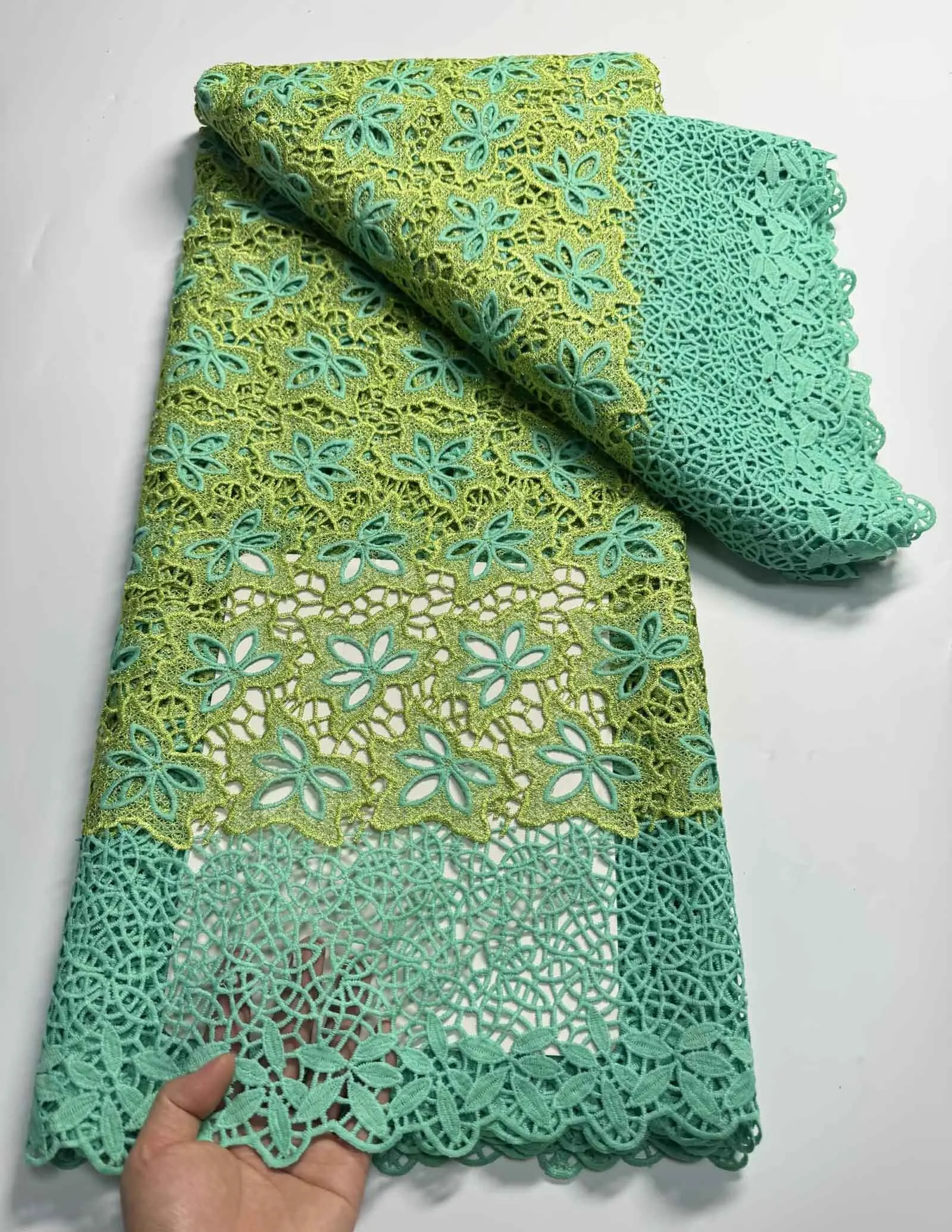 Price water soluble embroidered fabric for ladies african swiss guipure cord lace