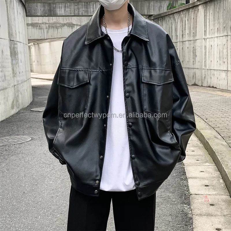 Trendy Custom Winter Black Mens Jackets Coat korean denim jacket  Leather Letterman Bomber Baseball Varsity Jacket