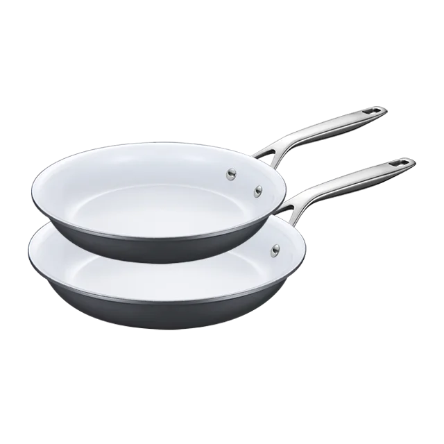 OEM Accept Professional Non Stick 20cm 26cm Frying Pan 2 Pieces Cookware Set