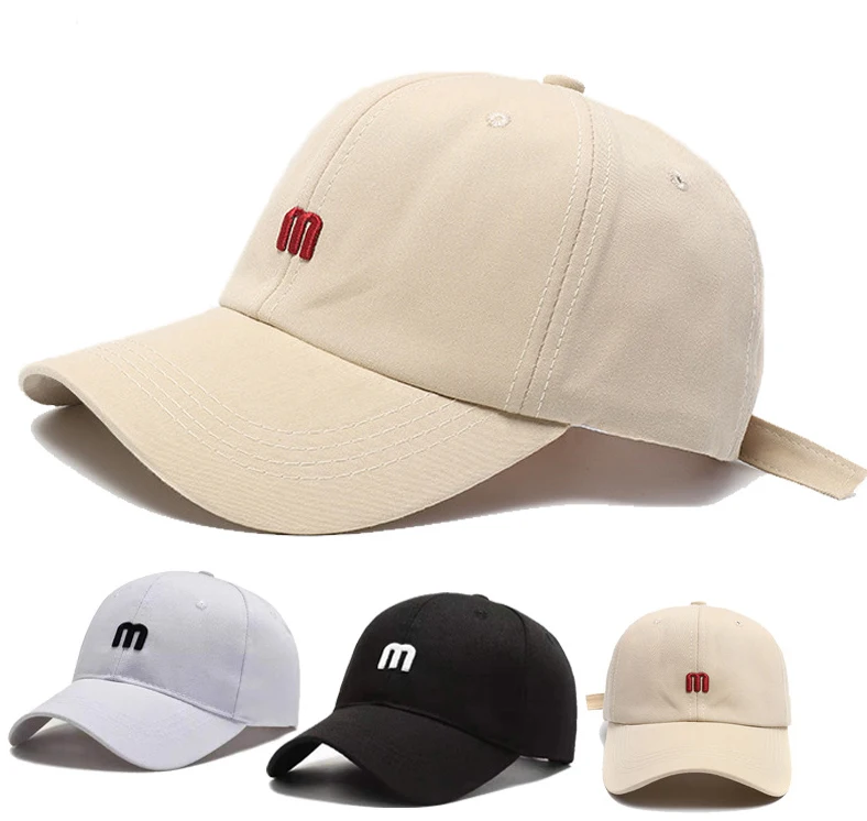 Neutral plain baseball cap m Small Embroidery Fashion sports cap Sunshade travel baseball cap
