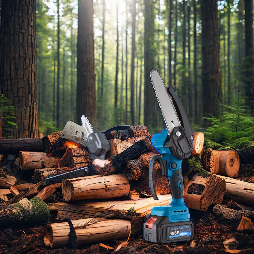 MKT Mini Electric Chain Saw Industrial and DIY Grade Wireless Rechargeable for Wood Supports OEM Customization