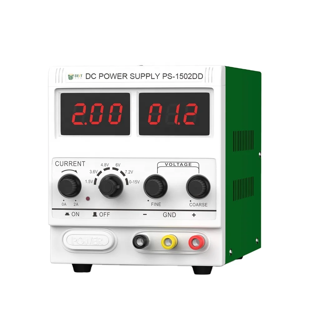 BESTOOL 1502DDChina supplier dc power supply digital open frame dual output dc switching power supply for mobile repair