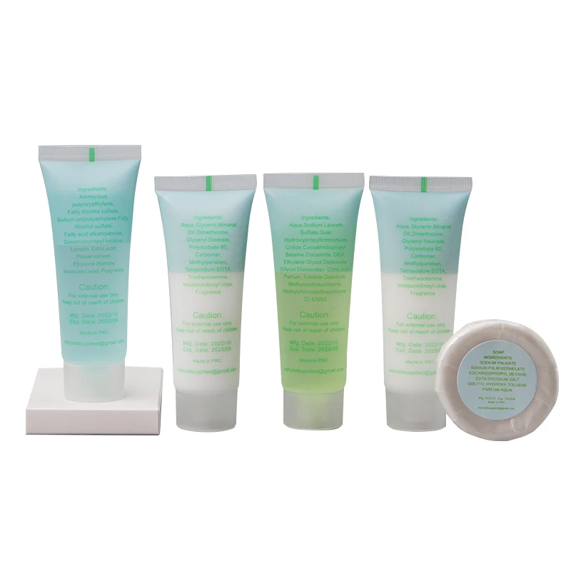 luxury hotel shampoo supplies unscented mini soap hotel shower gel shampoo packaging pe soft tube