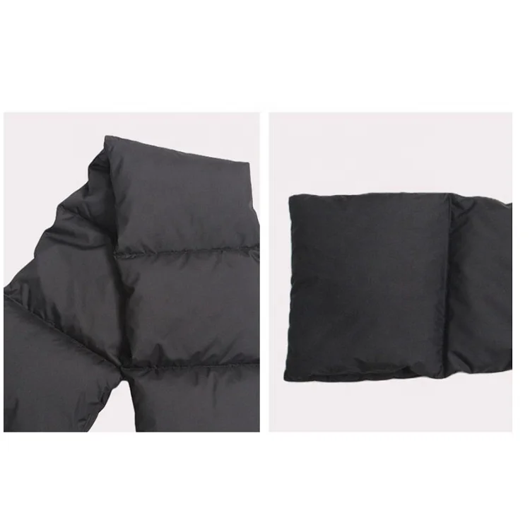 winter down puffer scarf  nylon fabric Duck Down Filling Winter Women Ladies Neck Scarf Loop Scarves