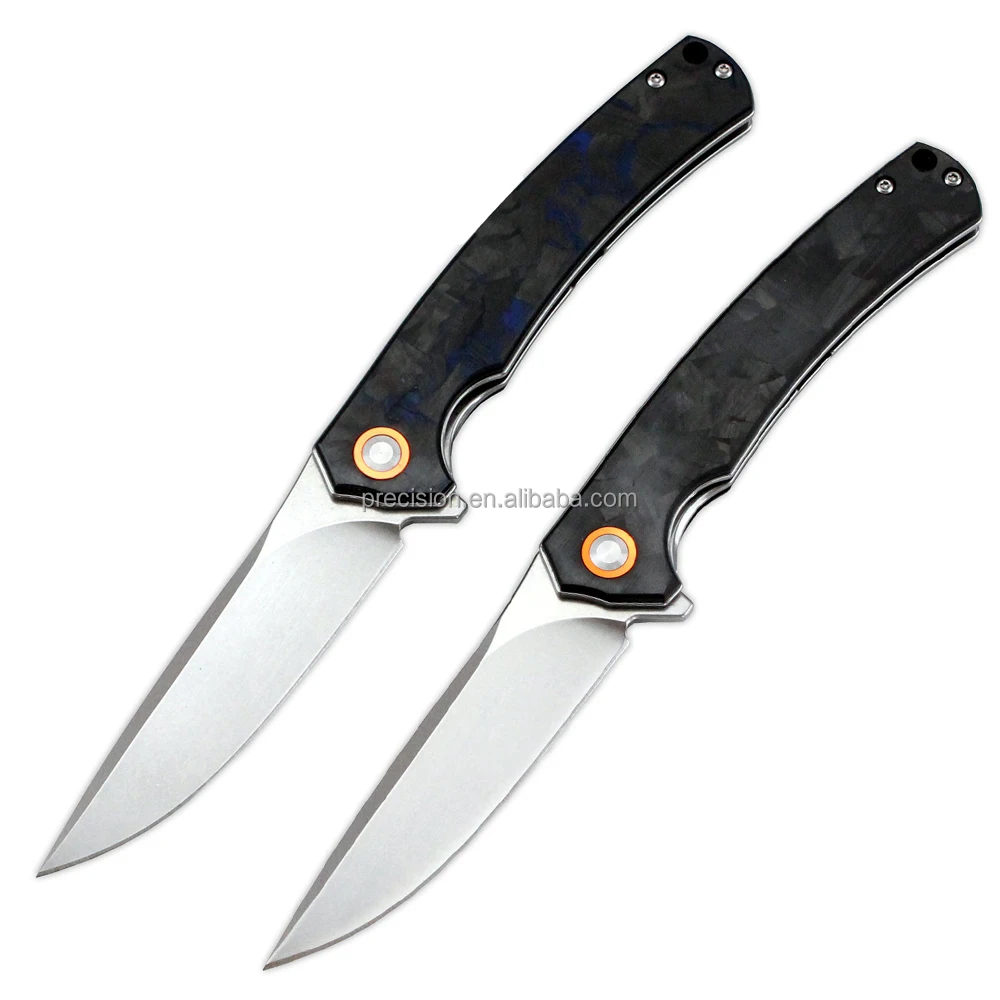 CNC D2 Складные лезвия EDC ножи из углеродного волокна Taschenmesser Пользовательские выживания тактический нож карман для подарка