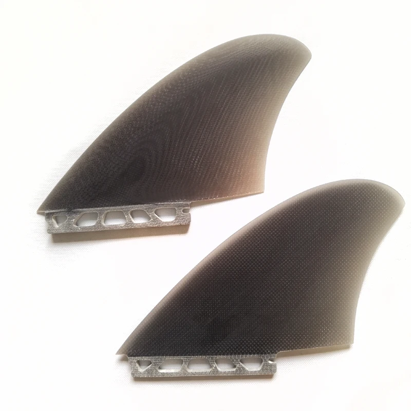 
Hot sale Fiberglass Resin Twins Keel fin Gray Surf fins Surfboard FCS/ Future 