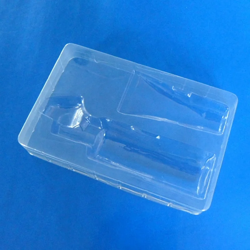 black blister pet plastic packaging insert tray thermoformed blister for cosmetics