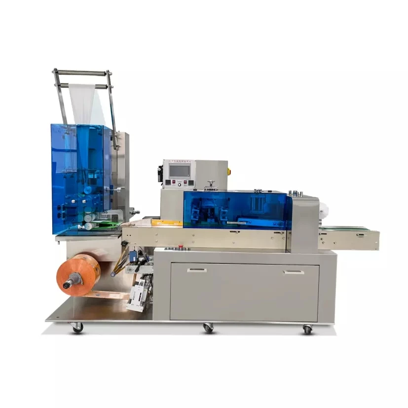 Automatic Folding Punching Labeling Baby Wipes Wet Tissue Napkin Wipes Packaging Machine
