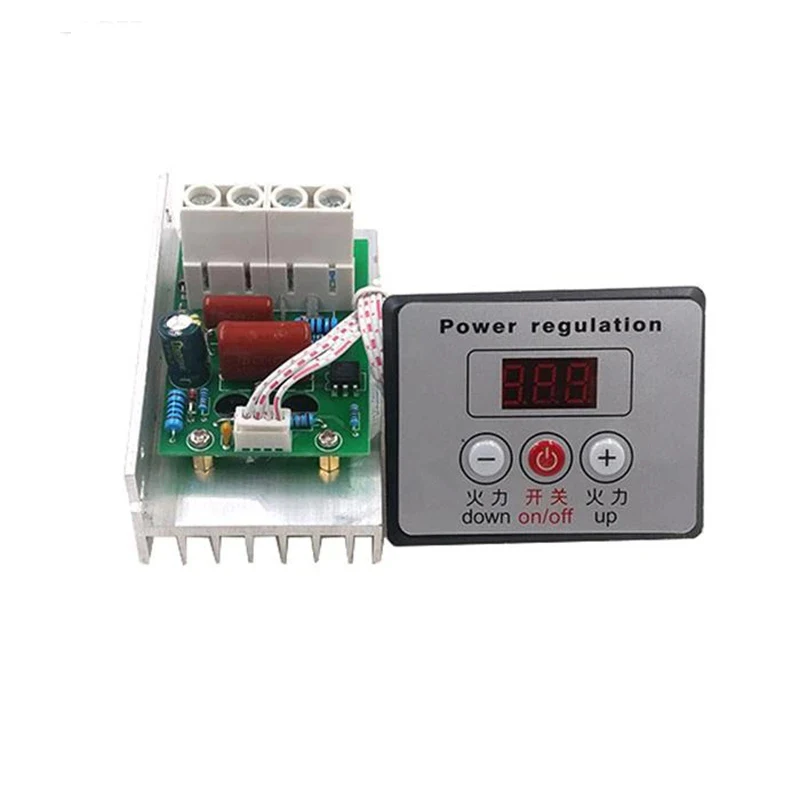 8000W Motor Speed Controller High Power AC 220V SCR Voltage Regulator Dimmer Switch Speed Control Thermostat with Digital Meter