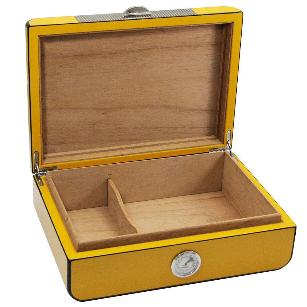 
Оптовая продажа, глянцевая лакированная коробка для хранения сигар из испанского кедра 