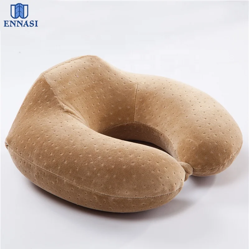 Plane travel memory foam pillow u shape pillow neck rest pillow