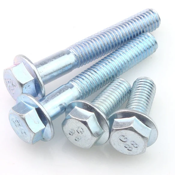 Support customization zinc plated high carbon steel flange bolts Hexagon Flange Bolt