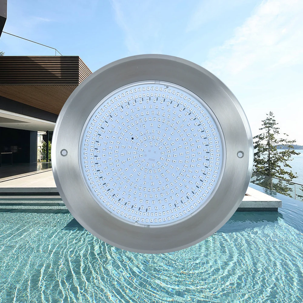Modern exquisite craftsmanship waterproof LED stainless steel ultra-thin swimming pool light